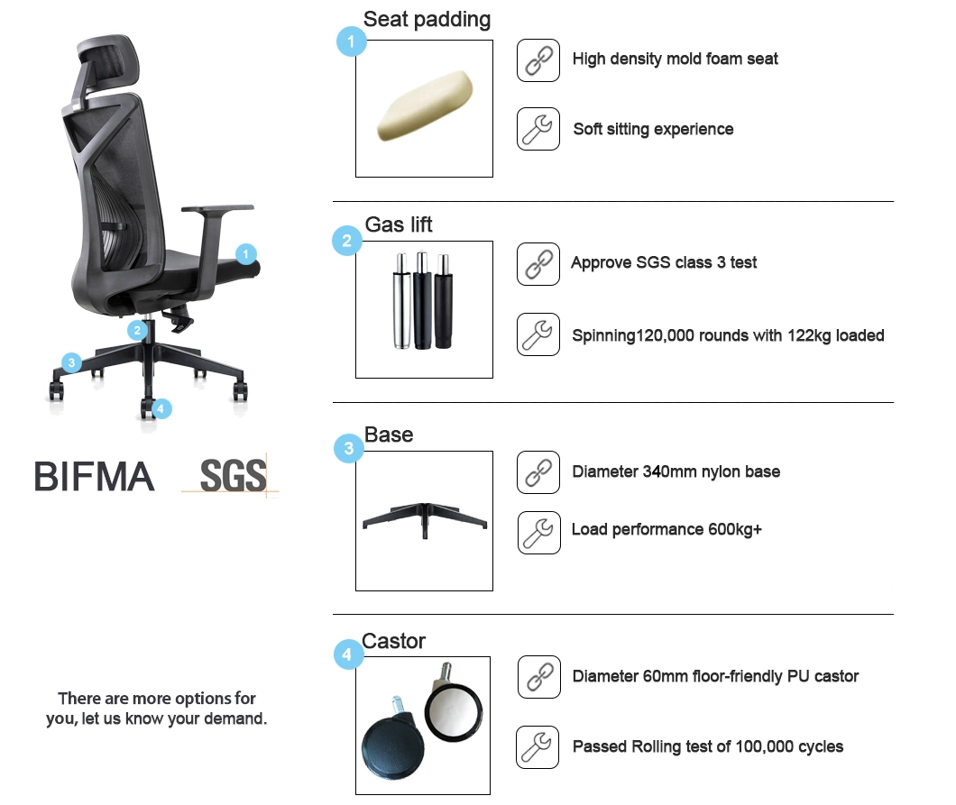 China Comfortable Executive Price Cheap Furniture Computer Designer Swivel Recliner Ergonomic Quality Fabric Office Chair