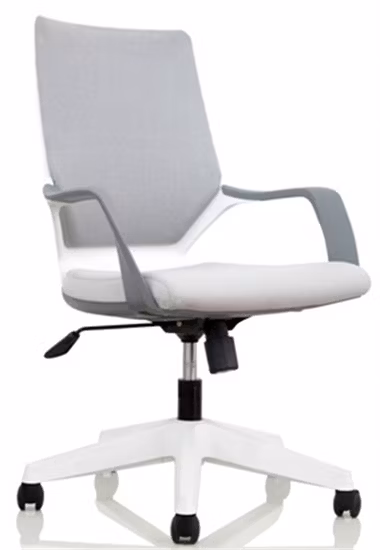 Silla ergonómica del personal de oficina del juego del eslabón giratorio del cojín ajustable de la tela de los muebles de oficinas